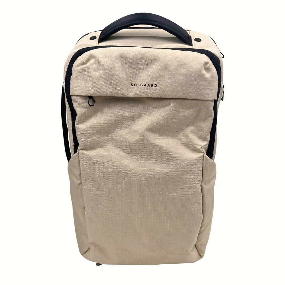 Solgaard‎ The Endeavor Backpack Sand Beige Laptop Travel Bag Mens NWOT